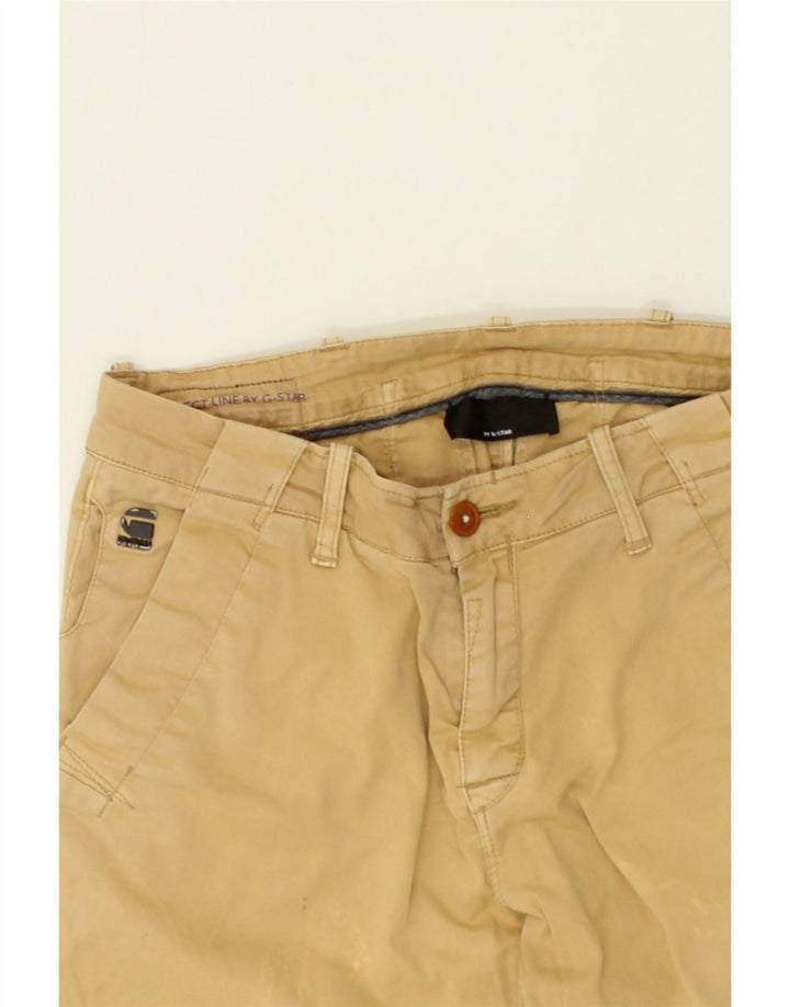 G-STAR Mens Slim Chino Trousers W25 L34 Beige Cotton Vintage G-Star and Second-Hand G-Star from Messina Hembry 