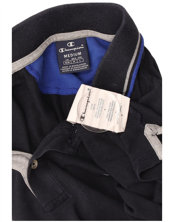 Camisa polo masculina Champion médio algodão azul marinho
