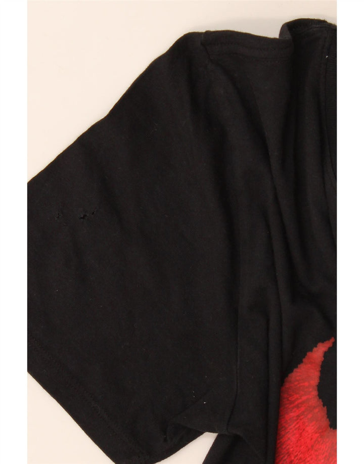 Camiseta Nike masculina gráfica top pequeno preto