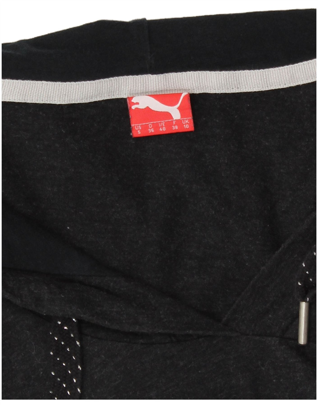 Puma Womens Oversized Hooded Top Manga Longa Reino Unido 10 Pequeno Cinza