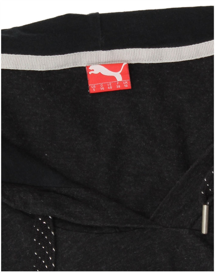 Puma Womens Oversized Hooded Top Manga Longa Reino Unido 10 Pequeno Cinza