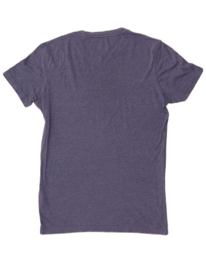 Camiseta masculina Tommy Hilfiger com estampa gráfica XS azul marinho poliéster