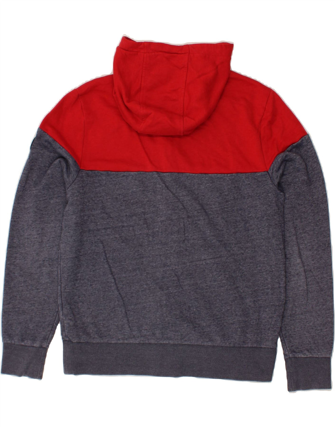 Suéter masculino com capuz e zíper MICHAEL KORS grande poliéster colorblock azul marinho