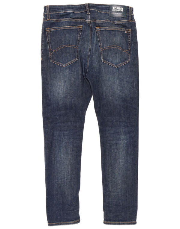 Tommy Hilfiger Masculino Ryan Skinny Jeans W34 L30 Azul Marinho Algodão