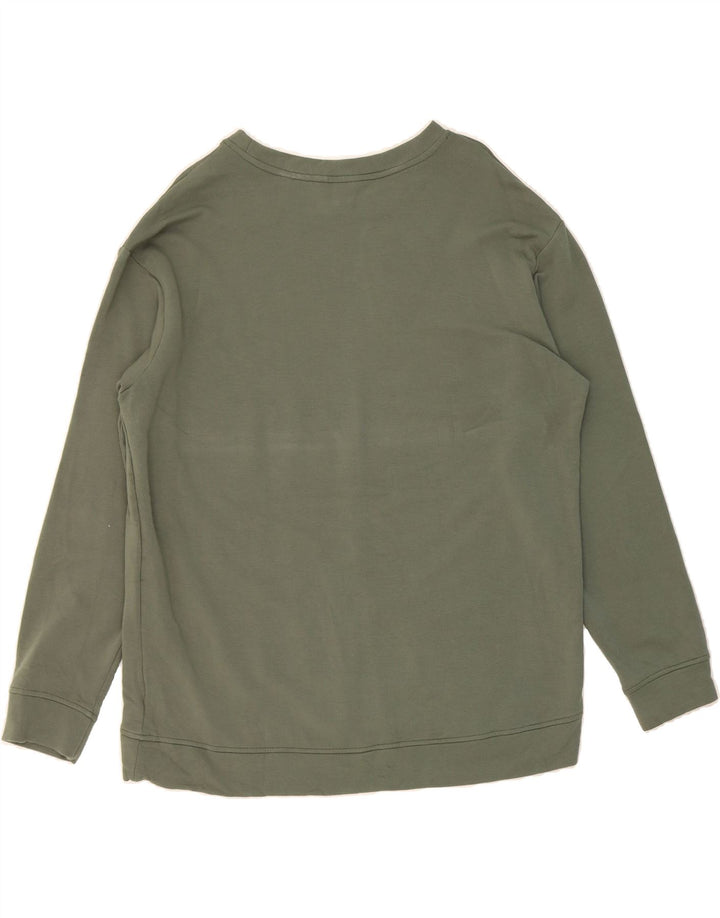 ORVIS Mens Sweatshirt Jumper Medium Green Polyester Vintage Orvis and Second-Hand Orvis from Messina Hembry 