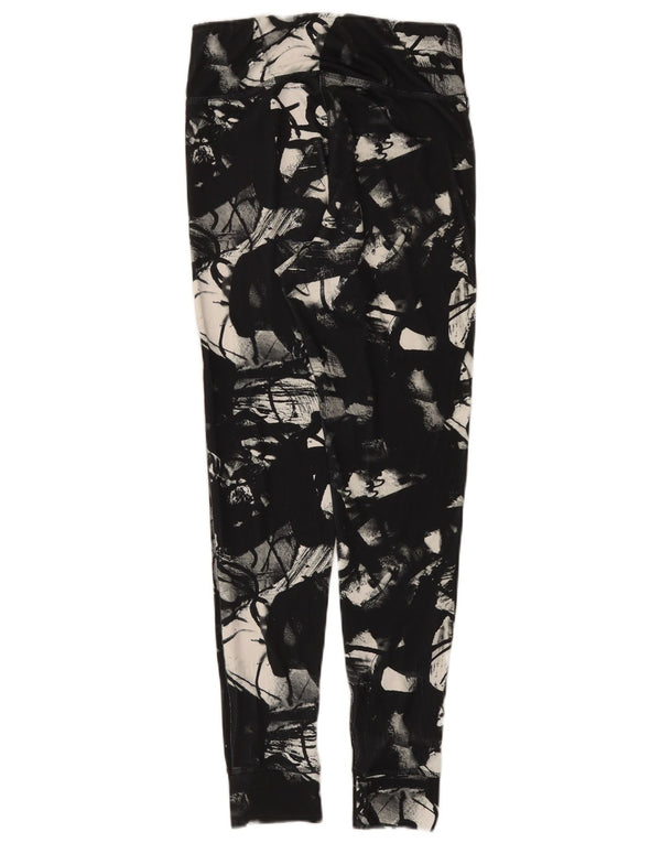 Calça de treino feminina Reebok Joggers UK 8/10 pequena camuflagem preta