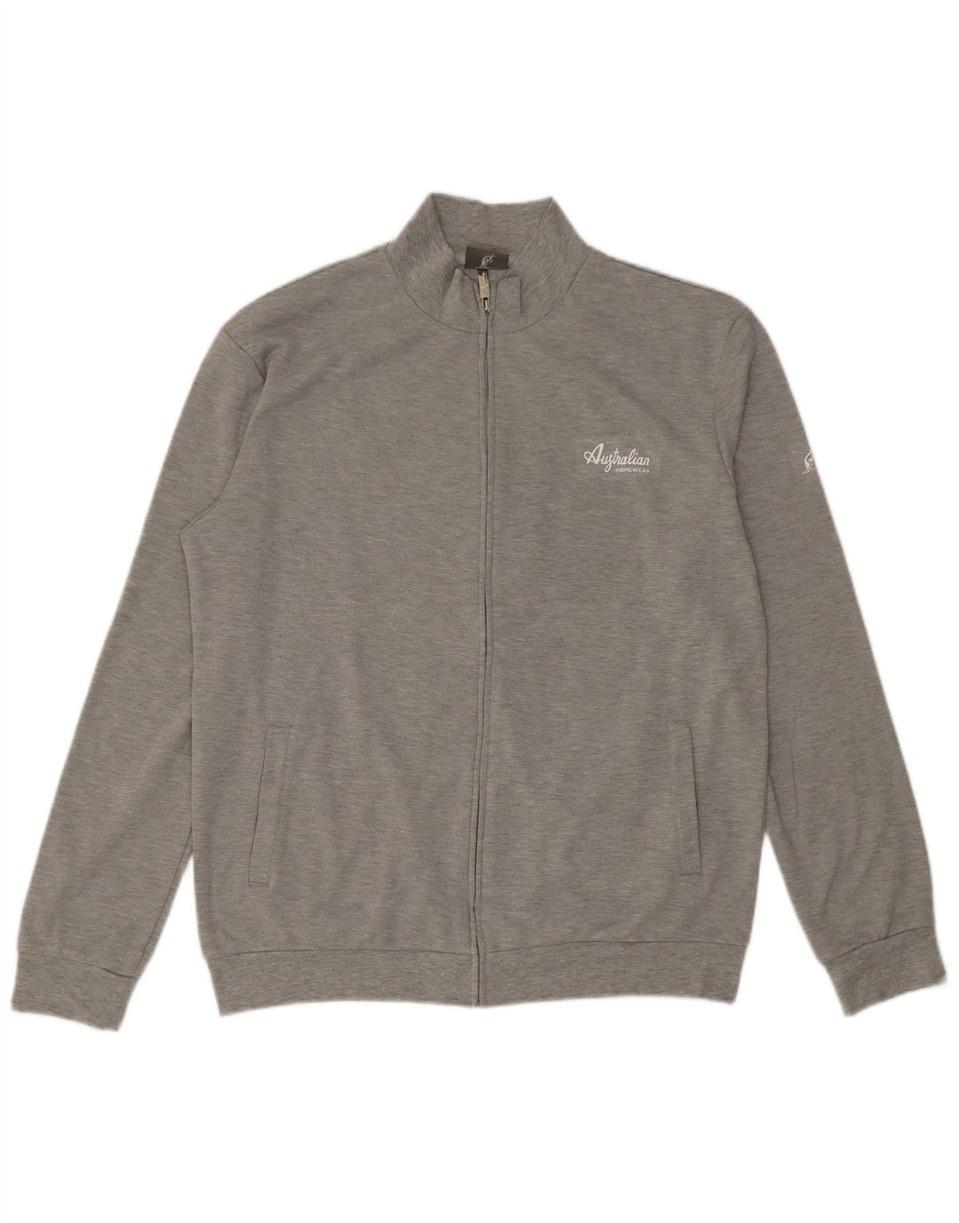 AUSTRALIAN L'ALPINA Jaqueta masculina de agasalho 2XL cinza manchado