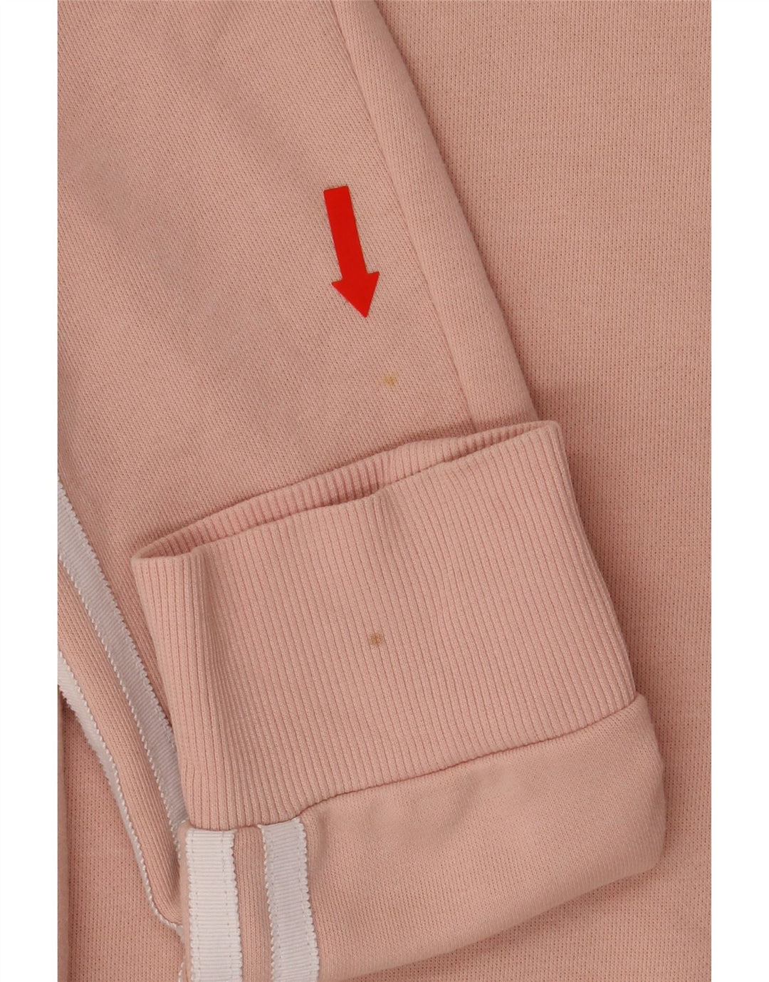 ADIDAS Womens Oversized Sweatshirt Jumper UK 6 XS Pink Cotton Vintage Adidas and Second-Hand Adidas from Messina Hembry 