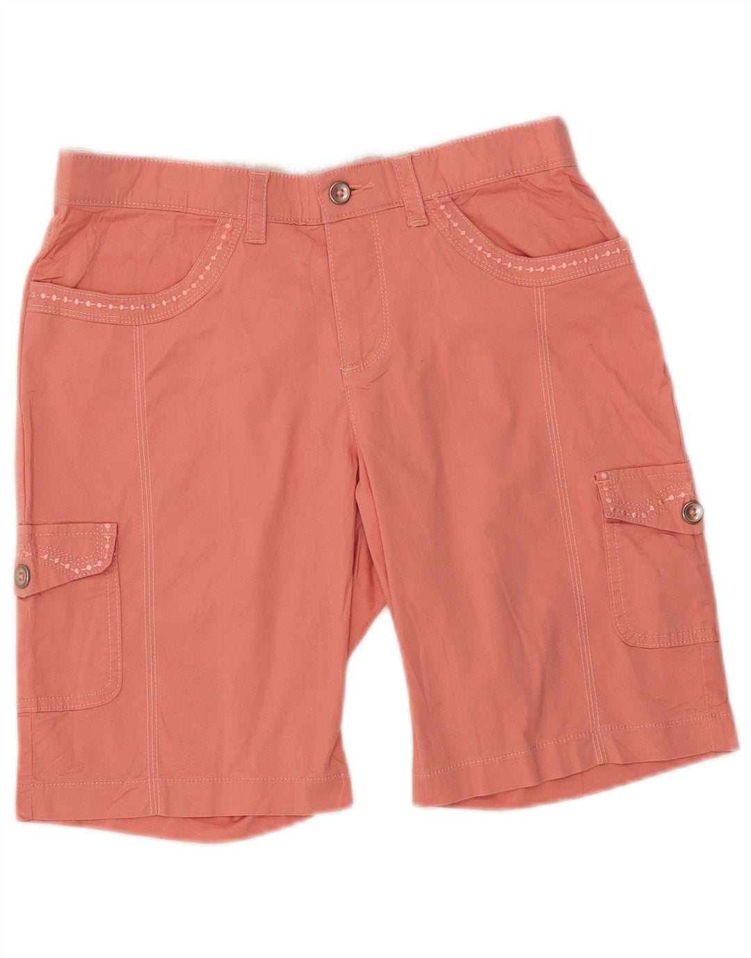 Shorts cargo feminino Lee US 6 médio W30 algodão rosa