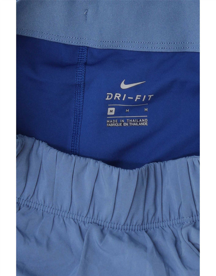 Shorts esportivos femininos Nike Dri Fit UK 12 azul médio