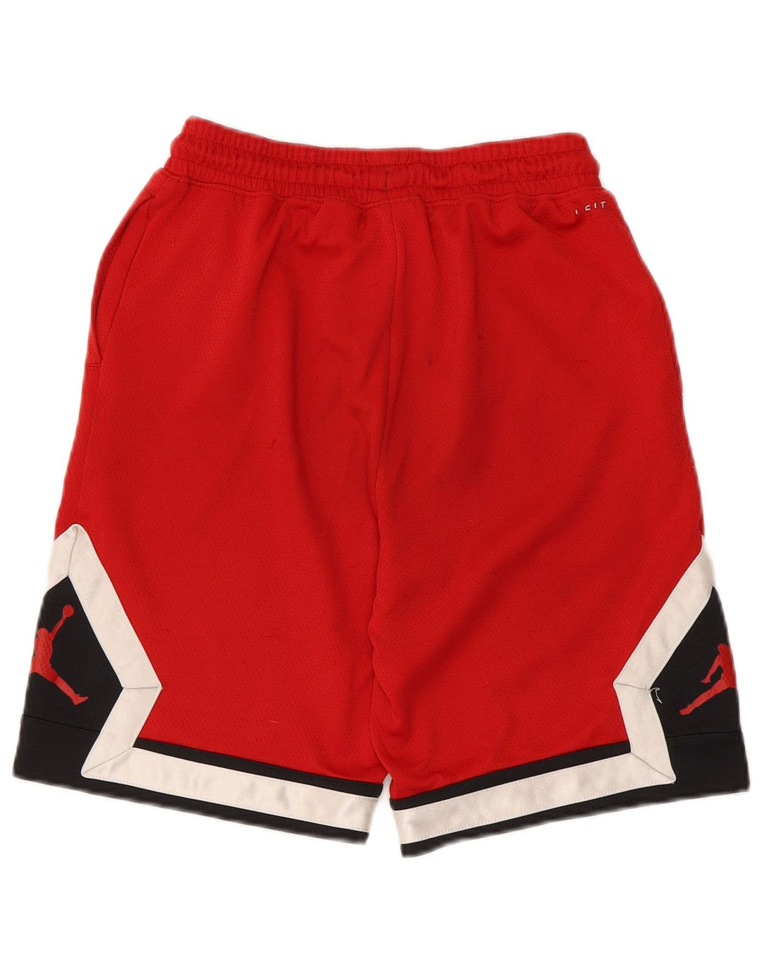 Shorts esportivos Jordan Boys 12-13 anos vermelho colorblock poliéster