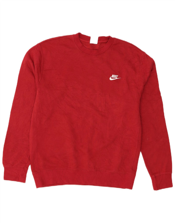 Nike moletom masculino jumper médio algodão vermelho