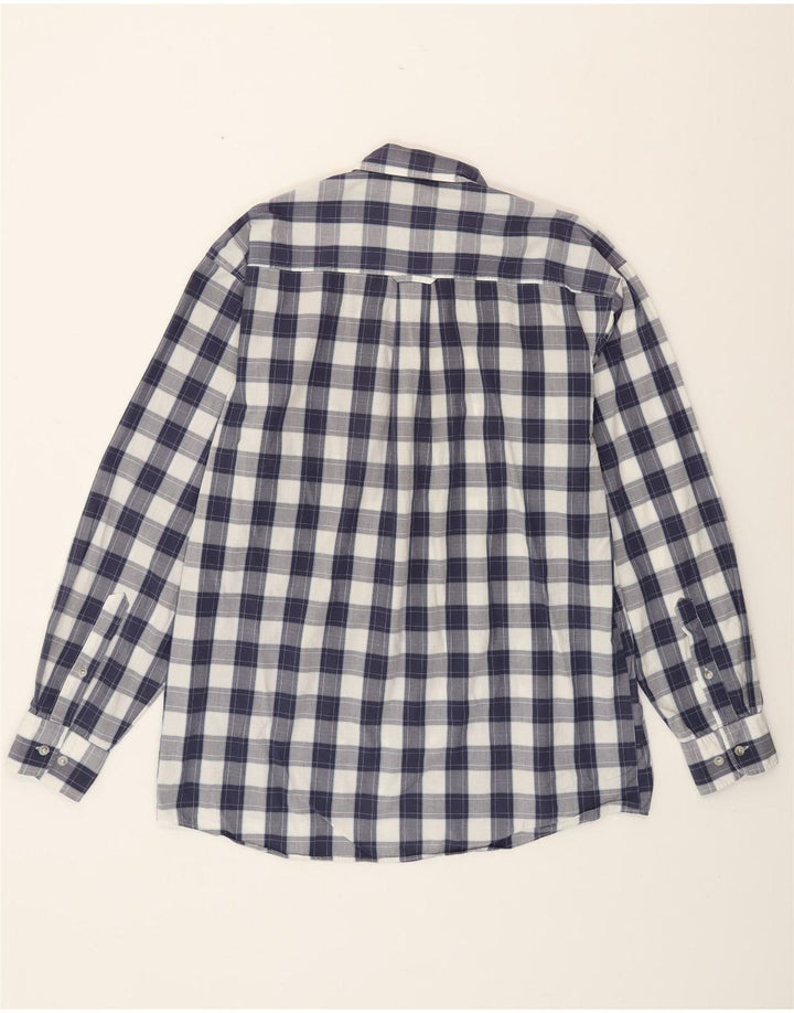 CAMEL ACTIVE Camisa masculina média xadrez azul marinho