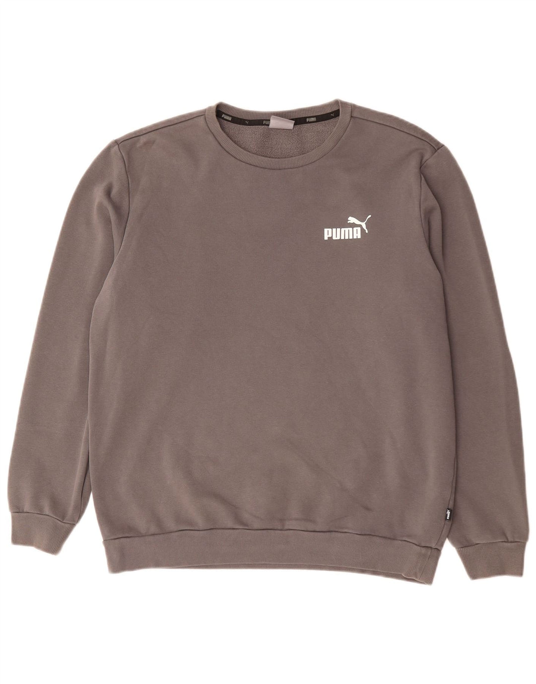 Puma moletom masculino jumper grande algodão cinza