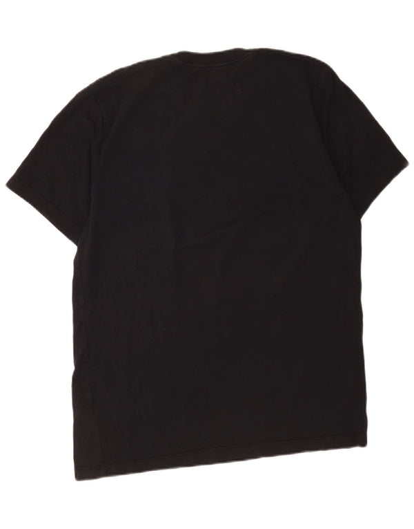 Camiseta Nike masculina gráfica Top médio algodão preto