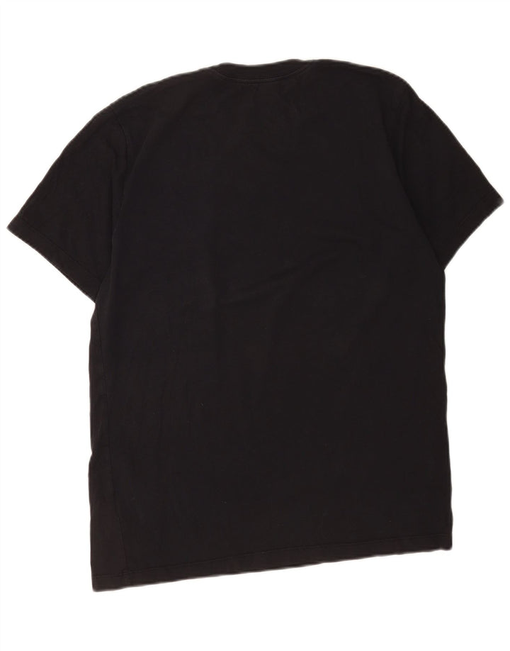 Camiseta Nike masculina gráfica Top médio algodão preto