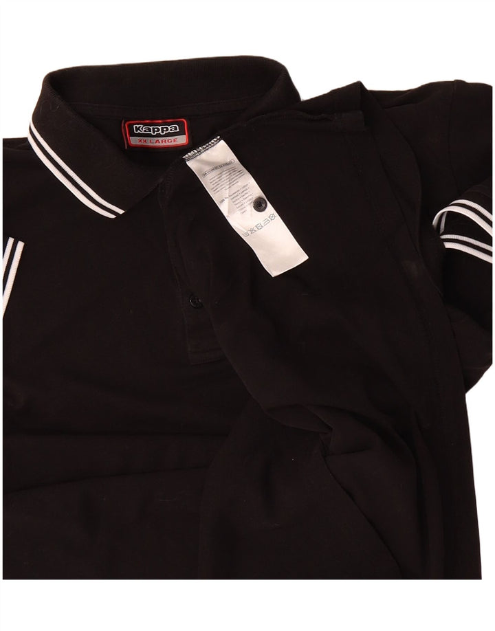Camisa polo masculina KAPPA 2XL algodão preto
