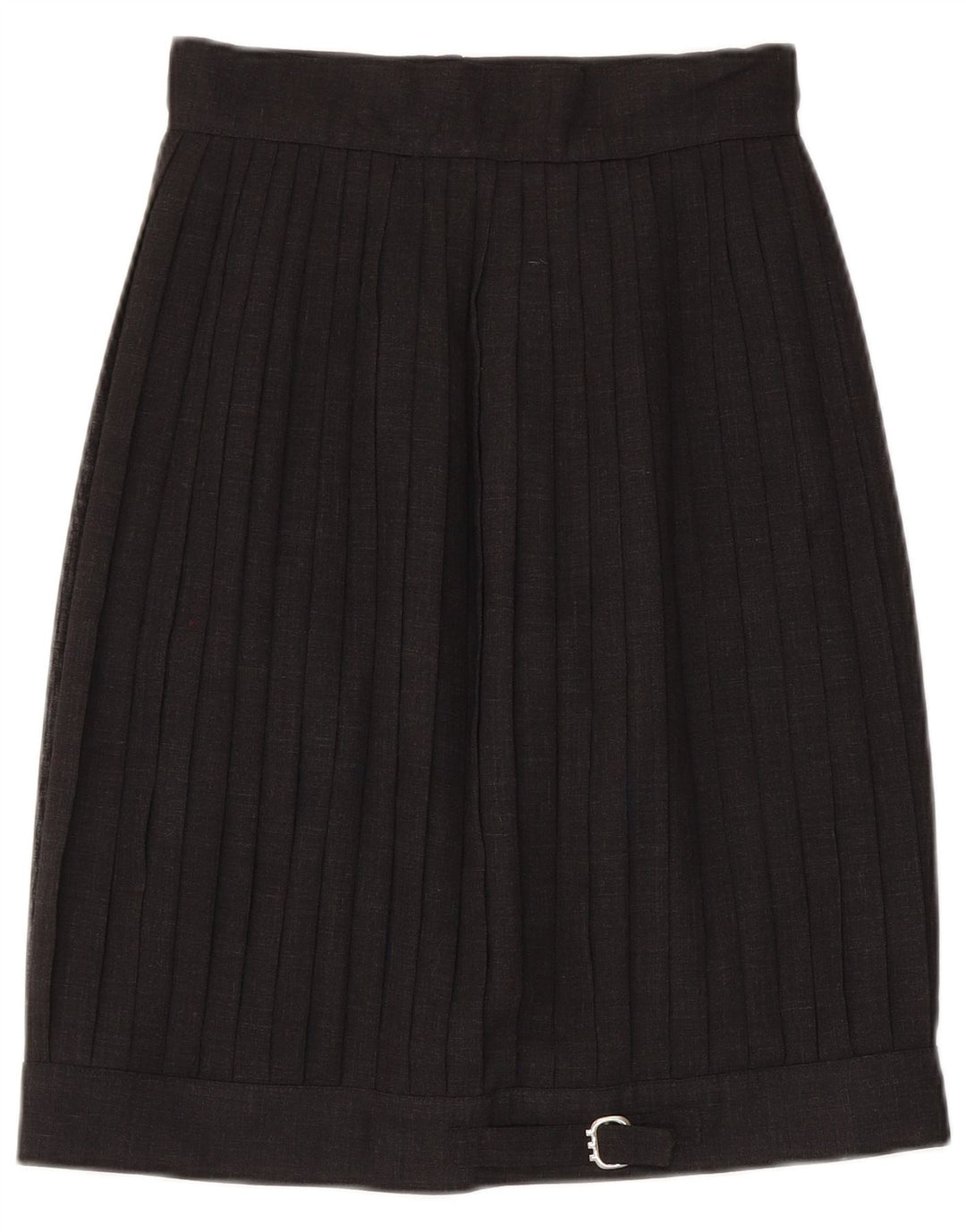 Saia plissada feminina vintage IT 42 médio W26 preta