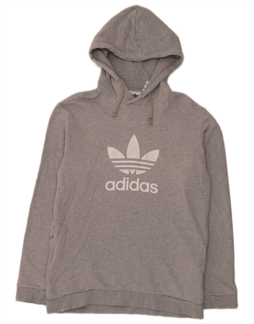 Adidas Mens Graphic Hoodie Jumper Médio Algodão Cinza