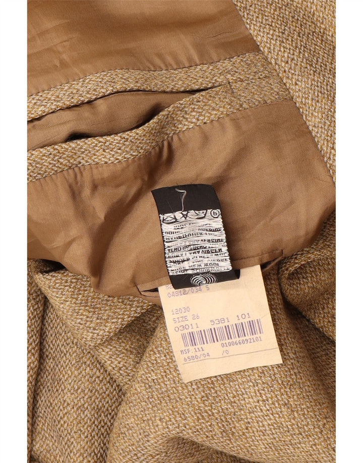 PLACE VENDOME Jaqueta blazer masculina de 2 botões Reino Unido 40 Lã bege grande