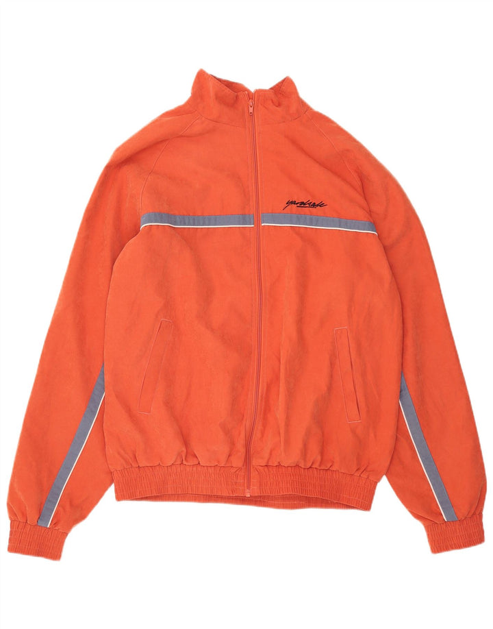 Jaqueta masculina de agasalho gráfico Yardsale XL laranja Colourblock poliéster