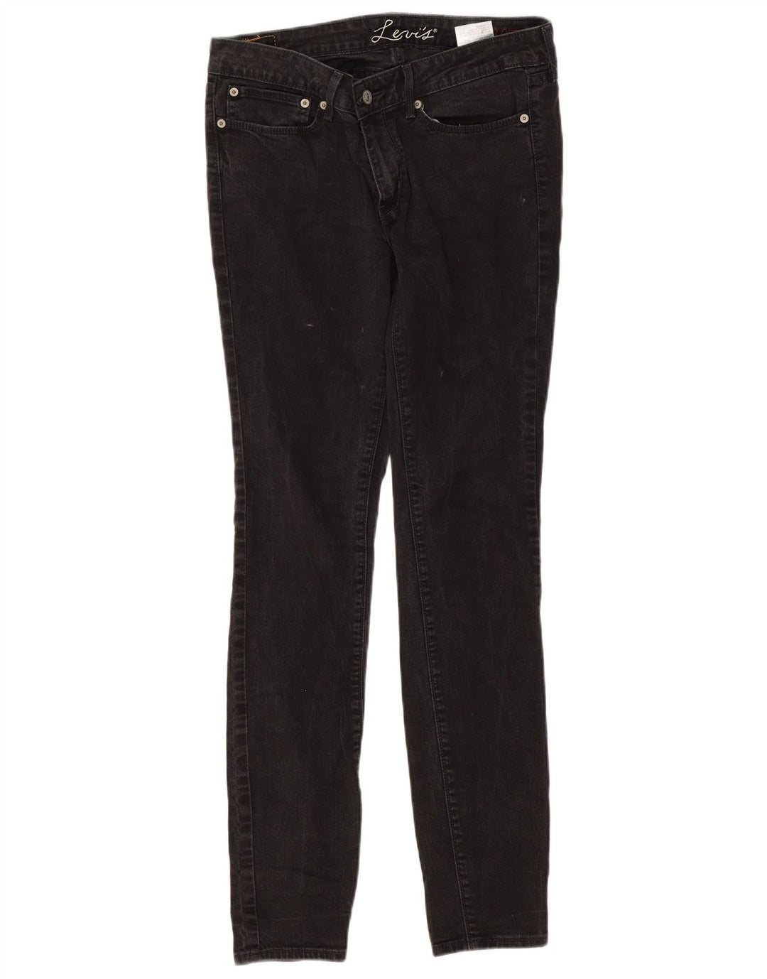 Jeans skinny feminino Levi's W30 L32 algodão preto