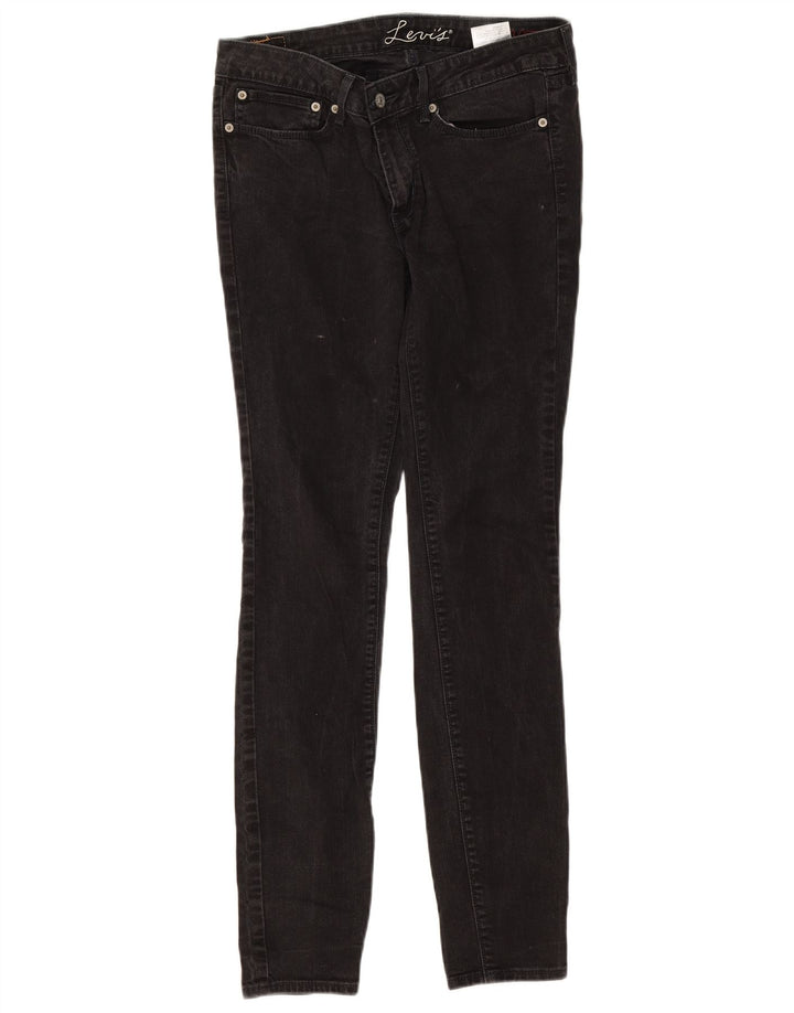 Jeans skinny feminino Levi's W30 L32 algodão preto
