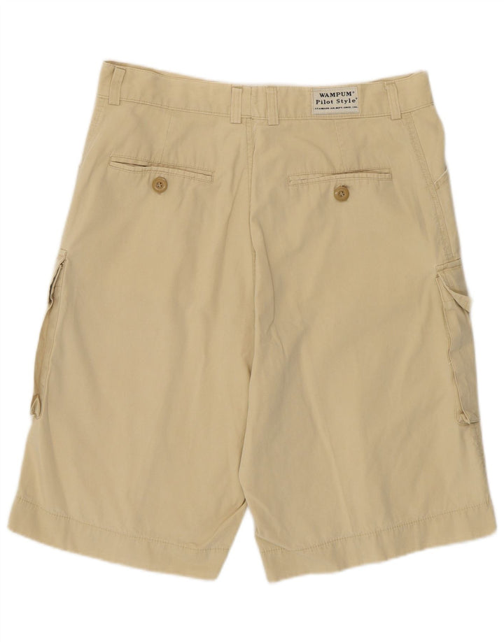 Shorts cargo masculino WAMPUM W32 algodão bege médio