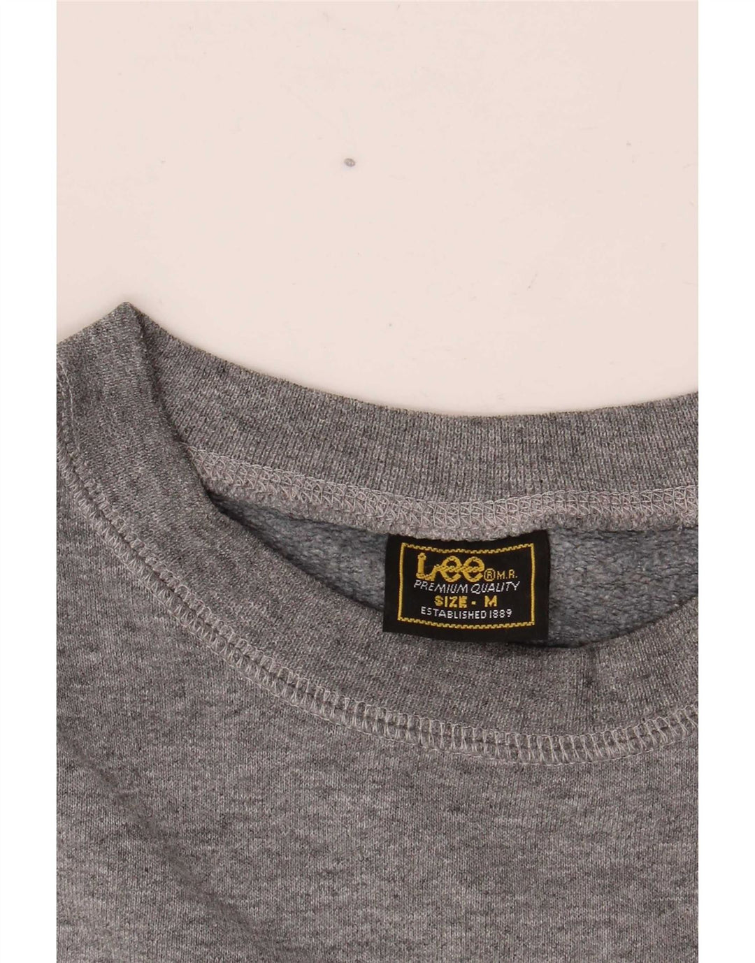 Lee Mens Brooklyn Graphic Moletom Jumper Médio Cinza