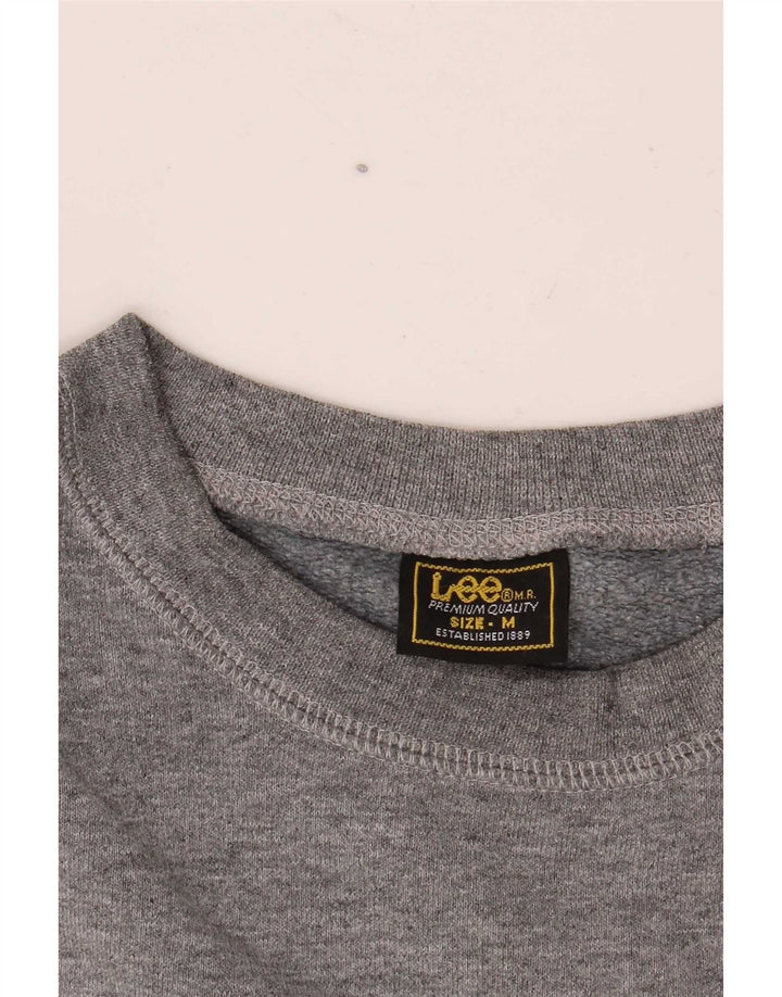 Lee Mens Brooklyn Graphic Moletom Jumper Médio Cinza
