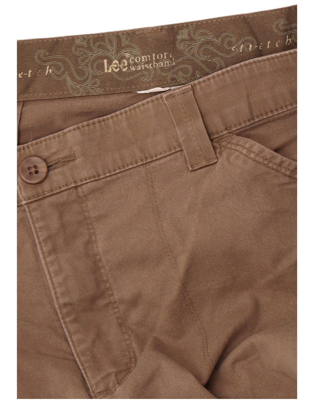 Calça cargo reta feminina Lee W31 L28 marrom
