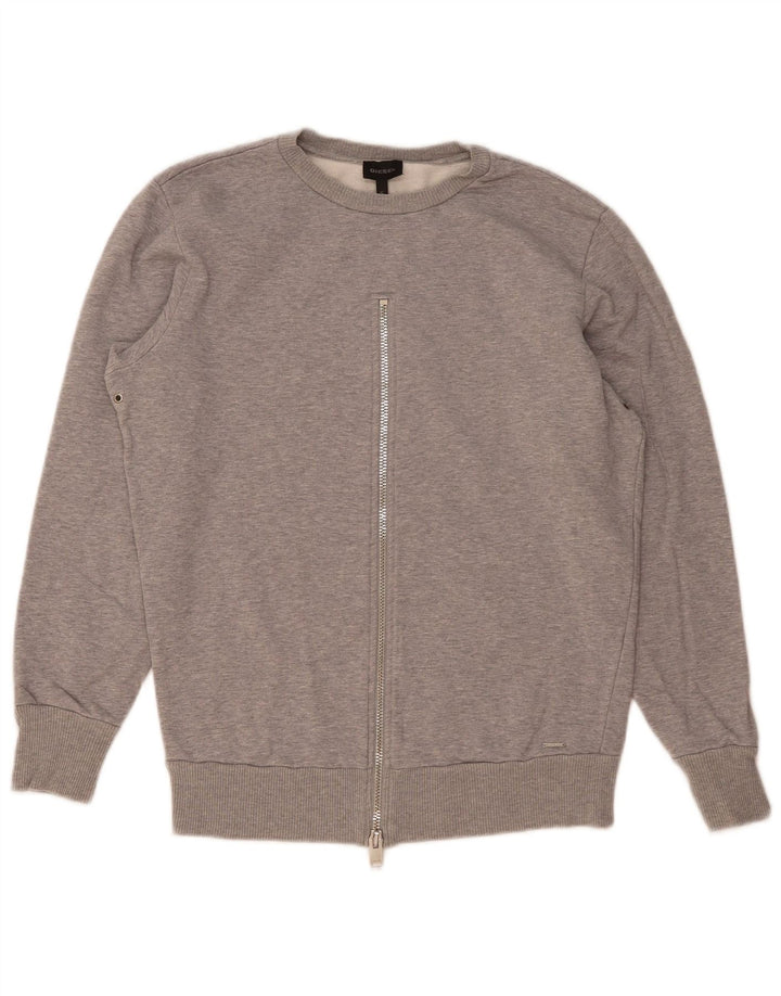 Jumper de moletom oversized feminino Diesel UK 10 pequeno cinza