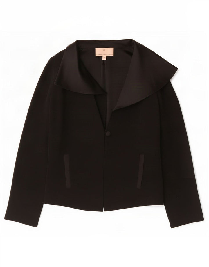 Fenn Wright Manson jaqueta blazer feminina de 1 botão Reino Unido 10 pequena preta
