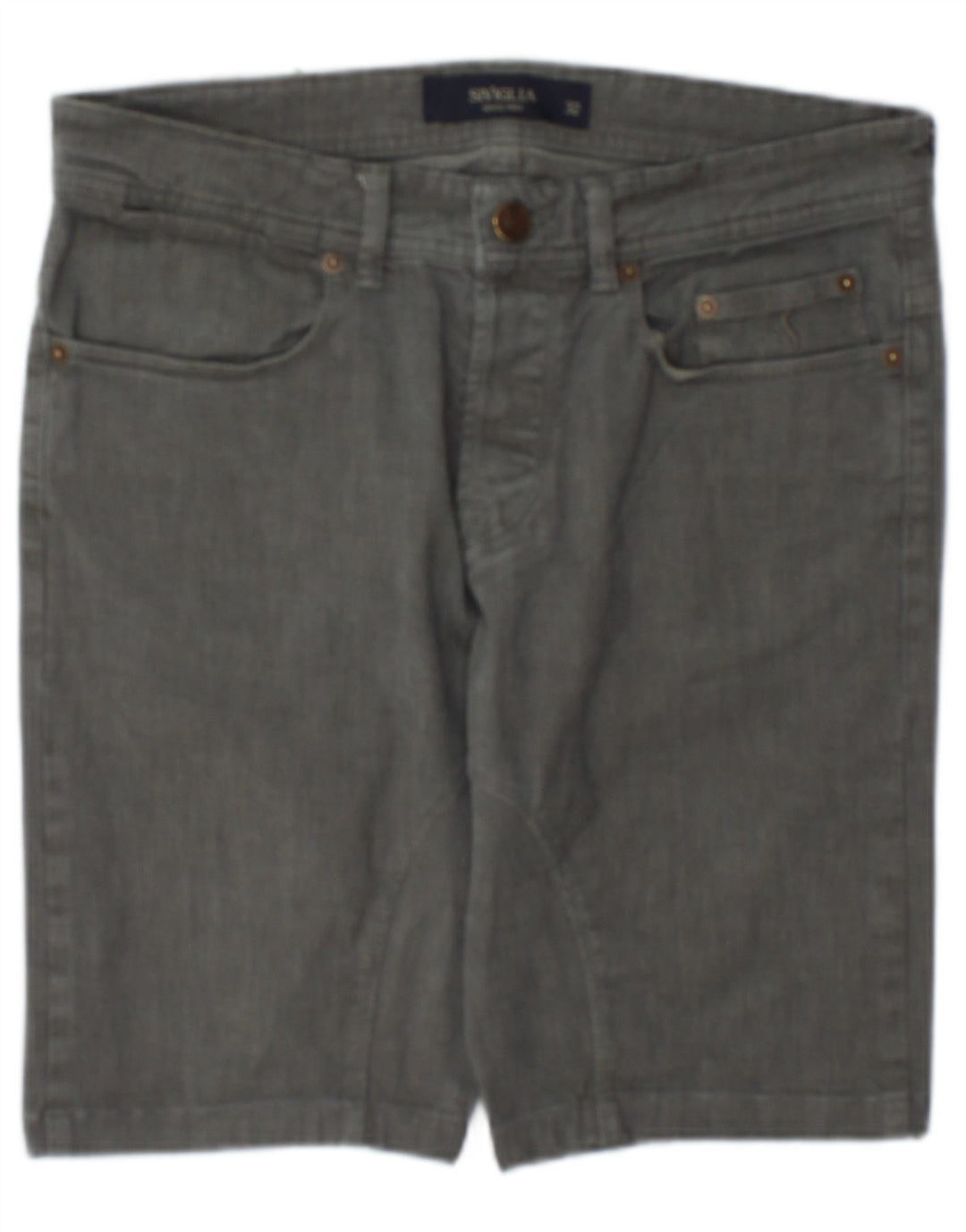 Shorts casual masculino SIVIGLIA W32 algodão cinza médio