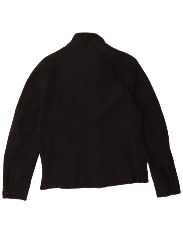 Jaqueta utilitária militar masculina Blauer UK 42 XL algodão preto