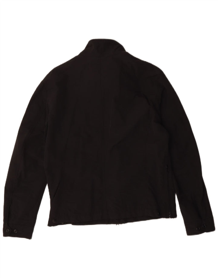 Jaqueta utilitária militar masculina Blauer UK 42 XL algodão preto