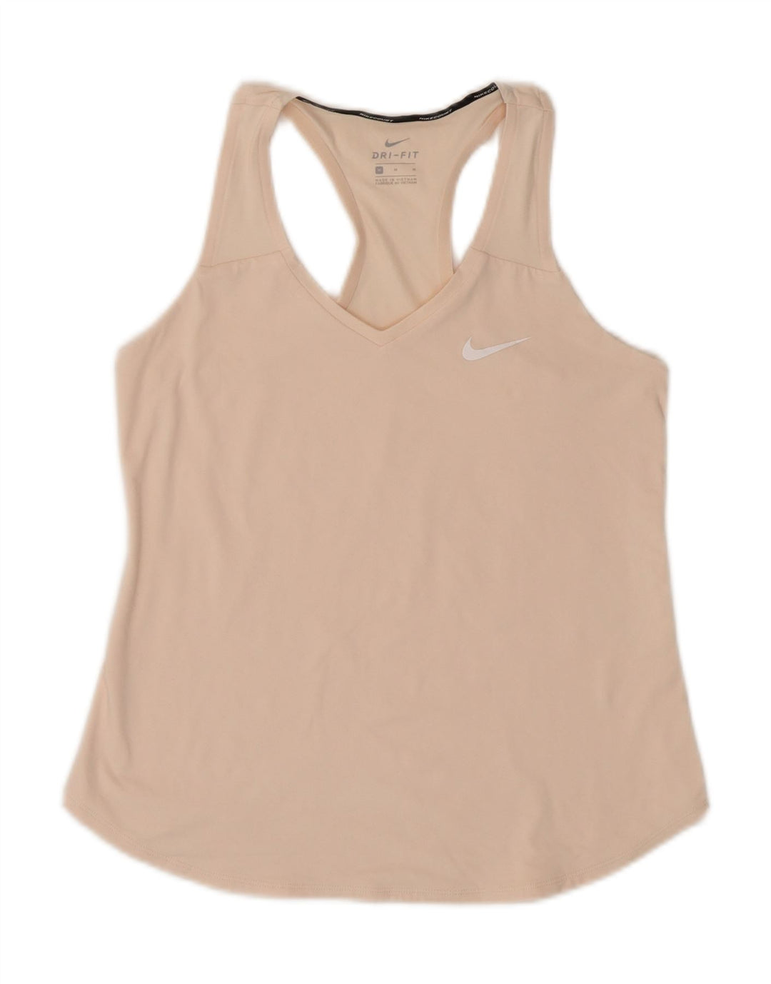 Nike Womens Dri Fit Vest Top UK 12 Médio Rosa Poliéster