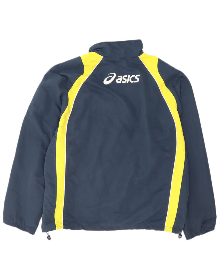 Asics Mens Graphic Tracksuit Top Jacket 2XL Azul marinho Colourblock Poliéster