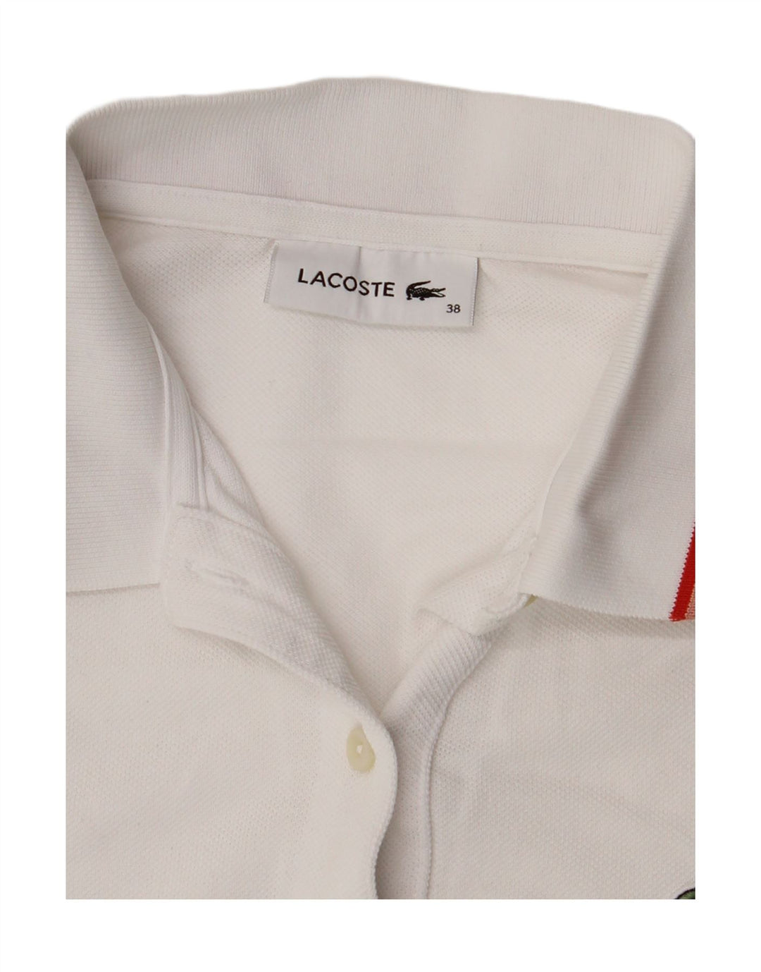 Camisa polo feminina Lacoste tamanho 38 médio branco