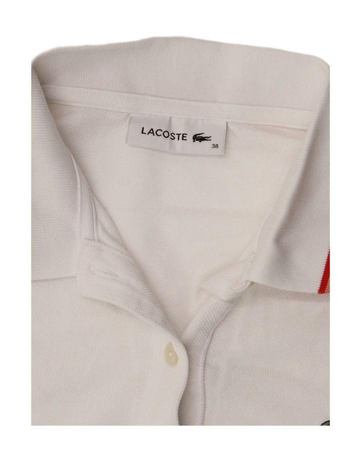Camisa polo feminina Lacoste tamanho 38 médio branco