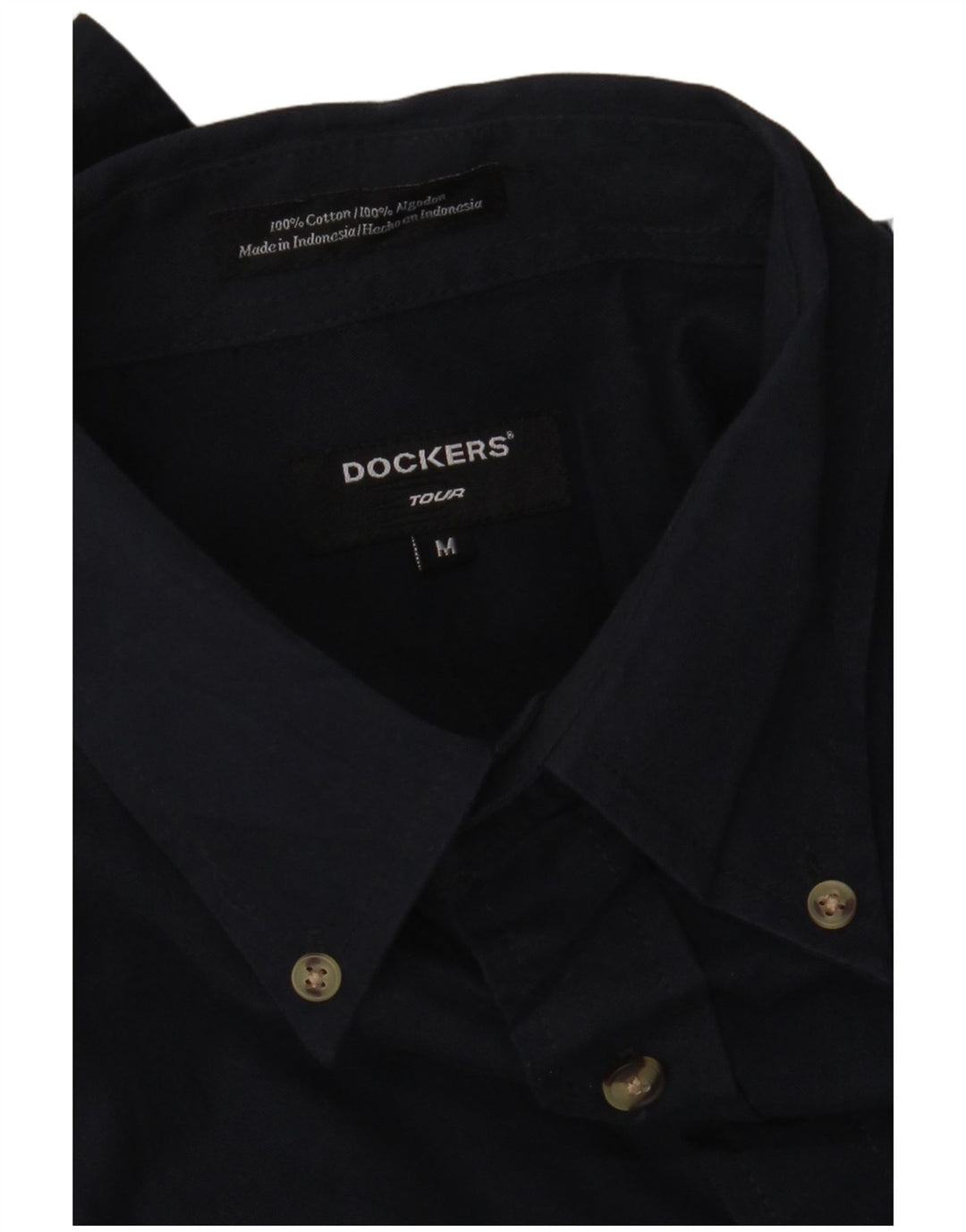 Camisa masculina Dockers médio azul marinho algodão