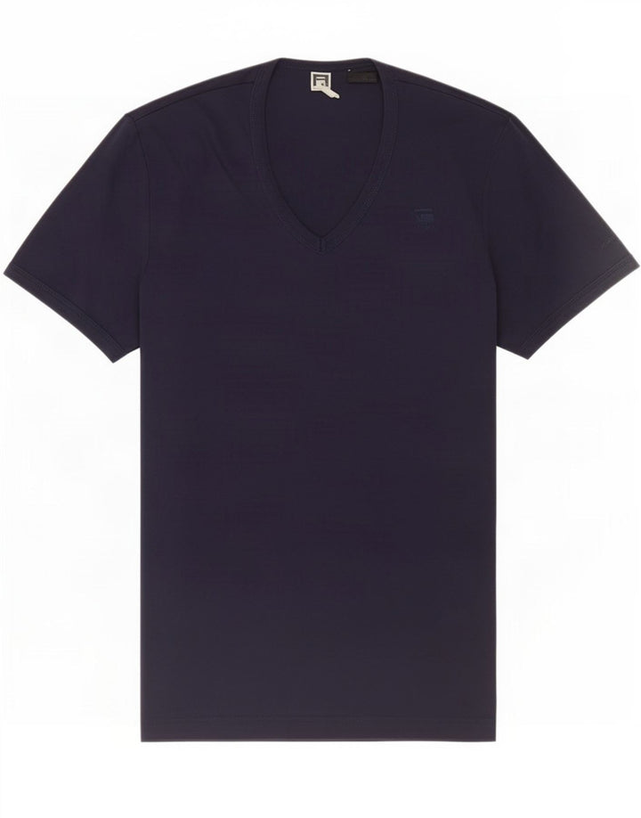 Camiseta masculina G-Star Top médio algodão azul marinho