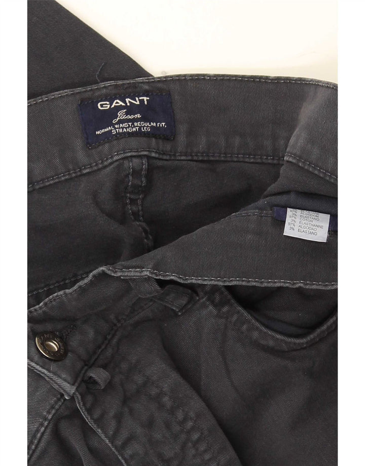 Gant Masculino Jason Regular Fit Straight Jeans W32 L32 Algodão Cinza