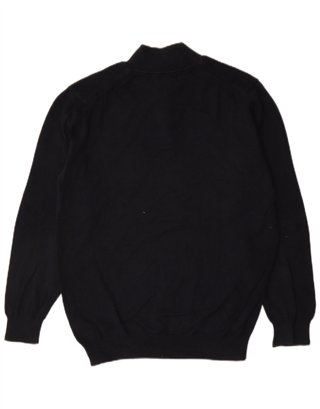 Suéter masculino Massimo Dutti com gola redonda e algodão azul marinho XL
