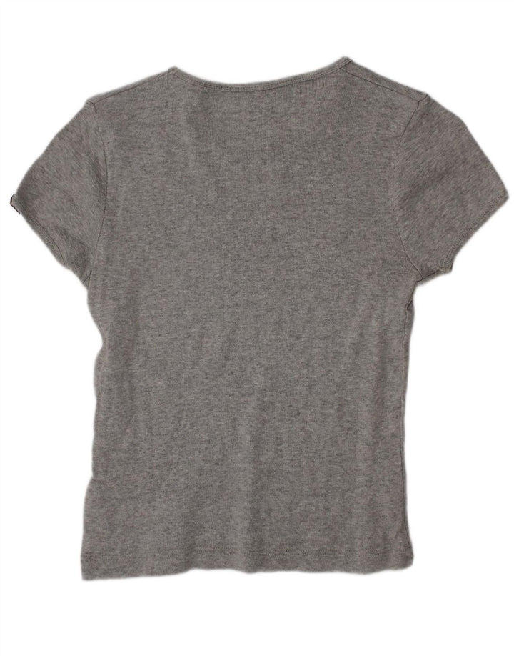 Camiseta feminina LEE UK 8 pequena cinza