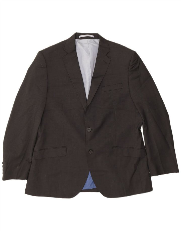 Jaqueta blazer masculina de ajuste regular de 2 botões Marks & Spencer Reino Unido 38 cinza médio