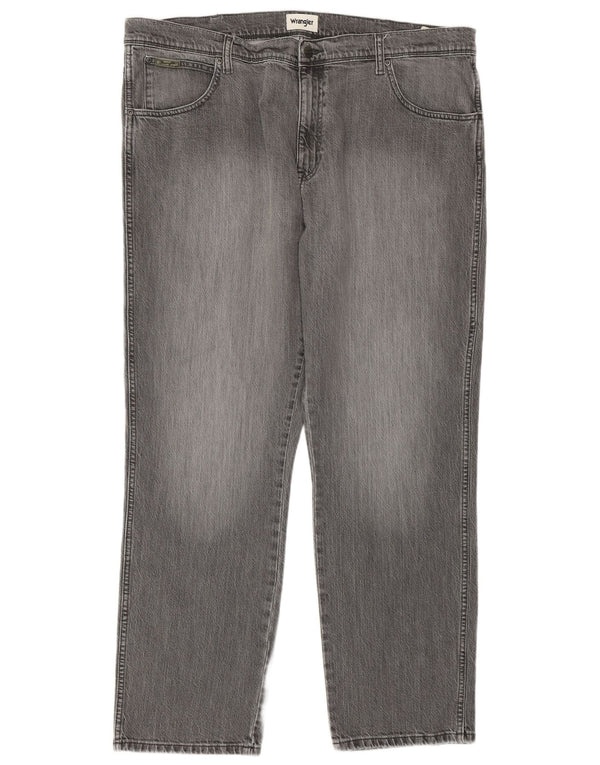 WRANGLER Masculino Texas Straight Jeans W42 L32 Algodão Cinza