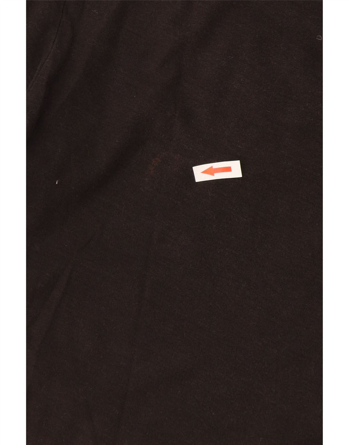 Puma Mens Graphic T-Shirt Top Pequeno Algodão Preto