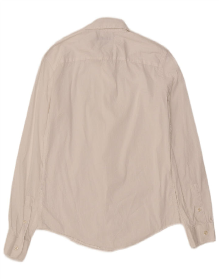 Camisa masculina ZARA Slim Fit pequena branca