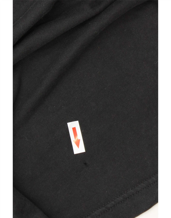 Adidas Mens Camiseta Top Grande Algodão Preto
